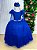 Vestido Banana Club Longo Diamante Azul Royal - Imagem 2