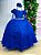 Vestido Banana Club Longo Diamante Azul Royal - Imagem 5