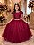 Vestido Banana Club Longo Diamante Marsala - Imagem 1