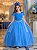 Vestido Banana Club Longo Diamante Azul Serenity - Imagem 1