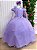 Vestido Banana Club Longo Diamante Lilas - Imagem 4