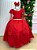Vestido Banana Club Longo Diamante Vermelho - Imagem 1