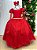 Vestido Banana Club Longo Diamante Vermelho - Imagem 4