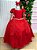 Vestido Banana Club Longo Diamante Vermelho - Imagem 3