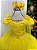 Vestido Banana Club Longo Diamante Amarelo - Imagem 4
