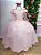 Vestido Banana Club Longo Diamante Rosa Bebe - Imagem 1
