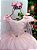 Vestido Banana Club Longo Diamante Rosa Bebe - Imagem 5