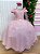 Vestido Banana Club Longo Diamante Rosa Bebe - Imagem 4