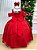 Vestido Banana Club Longo Doce Elegancia Vermelho - Imagem 5