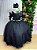 Vestido Banana Club Longo Doce Elegancia Preto - Imagem 1