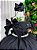 Vestido Banana Club Longo Doce Elegancia Preto - Imagem 4