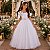 Vestido Banana Club Longo Doce Elegancia Branco - Imagem 1