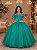 Vestido Banana Club Longo Doce Elegancia Verde Jade - Imagem 1