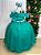 Vestido Banana Club Longo Doce Elegancia Verde Jade - Imagem 3