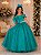 Vestido Banana Club Longo Doce Elegancia Verde Jade - Imagem 2