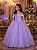 Vestido Banana Club Longo Doce Elegancia Lilas - Imagem 1