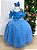 Vestido Banana Club Longo Doce Elegancia Azul Serenity - Imagem 1