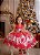 Vestido Marie Natalia Flores Vermelho - Natal - Imagem 3