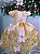 Vestido Marie Jardim Encantado Rosa e Dourado - Imagem 1