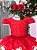 Vestido Banana Club Teddy Natalino Vermelho - Imagem 3