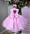 Vestido Marie Jardim das Borboletas Rosa Bebe Viviane Modelo 2 - Imagem 4