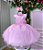 Vestido Marie Jardim das Borboletas Rosa Bebe Viviane Modelo 2 - Imagem 1