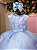 Vestido Marie Jardim das Borboletas Azul Bebe Viviane Modelo 2 - Imagem 7