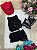 Kit Conjunto Blogueirinha Boiadeira Maraisa Jeans Preto + Chapeu - Imagem 6