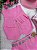 Kit Conjunto Blogueirinha Boiadeira Jeans Rosa + Chapéu - Imagem 5