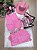 Kit Conjunto Blogueirinha Boiadeira Jeans Rosa + Chapéu - Imagem 2
