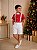 Conjunto Miss Cherry Henry Vermelho Suspensorio Branco - Imagem 1