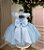 Vestido Marie Maite Jardim Encantado Azul Bebe - Imagem 4
