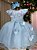 Vestido Marie Maite Jardim Encantado Azul Bebe - Imagem 3