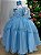 Vestido Bella Child Longo Eva Azul Bebe - Imagem 2