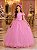 Vestido Banana Club Longo Diamante Rosa - Imagem 1