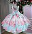 Vestido Mini Miss Lorena Florido Azul Bebe - Imagem 6