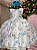 Vestido Ysa Kids Jardim Florido Melinda Verde Claro - Imagem 2