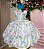 Vestido Ysa Kids Jardim Florido Melinda Verde Claro - Imagem 1