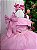 Vestido Banana Club Longo Doce Elegancia Rosa - Imagem 4