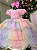 Vestido Menina Bonita Arco iris Aurora - Candy - Imagem 7