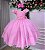 Vestido Bella Child Polly Rosa Chiclete - Imagem 1