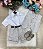 Conjunto Social Miss Cherry Leandro Colete Cinza Claro - Imagem 3