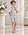 Conjunto Social Miss Cherry Leandro Colete Cinza Claro - Imagem 1