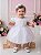 Vestido Menina Bonita Bebe Ana Livia Branco - Imagem 1