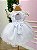Vestido Menina Bonita Bebe Ana Maria Branco - Imagem 5