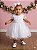 Vestido Menina Bonita Bebe Ana Sofia Branco - Imagem 1