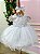 Vestido Menina Bonita Bebe Ana Sofia Branco - Imagem 2