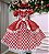 Vestido Marie Junino Luxo Ursinho do Sertão Vermelho - Imagem 3