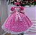 Vestido Marie Junino Luxo Ursinho do Sertão Pink - Imagem 3
