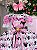 Vestido Junino Tematico Luxo Minnie/Minei Rosa - Imagem 6